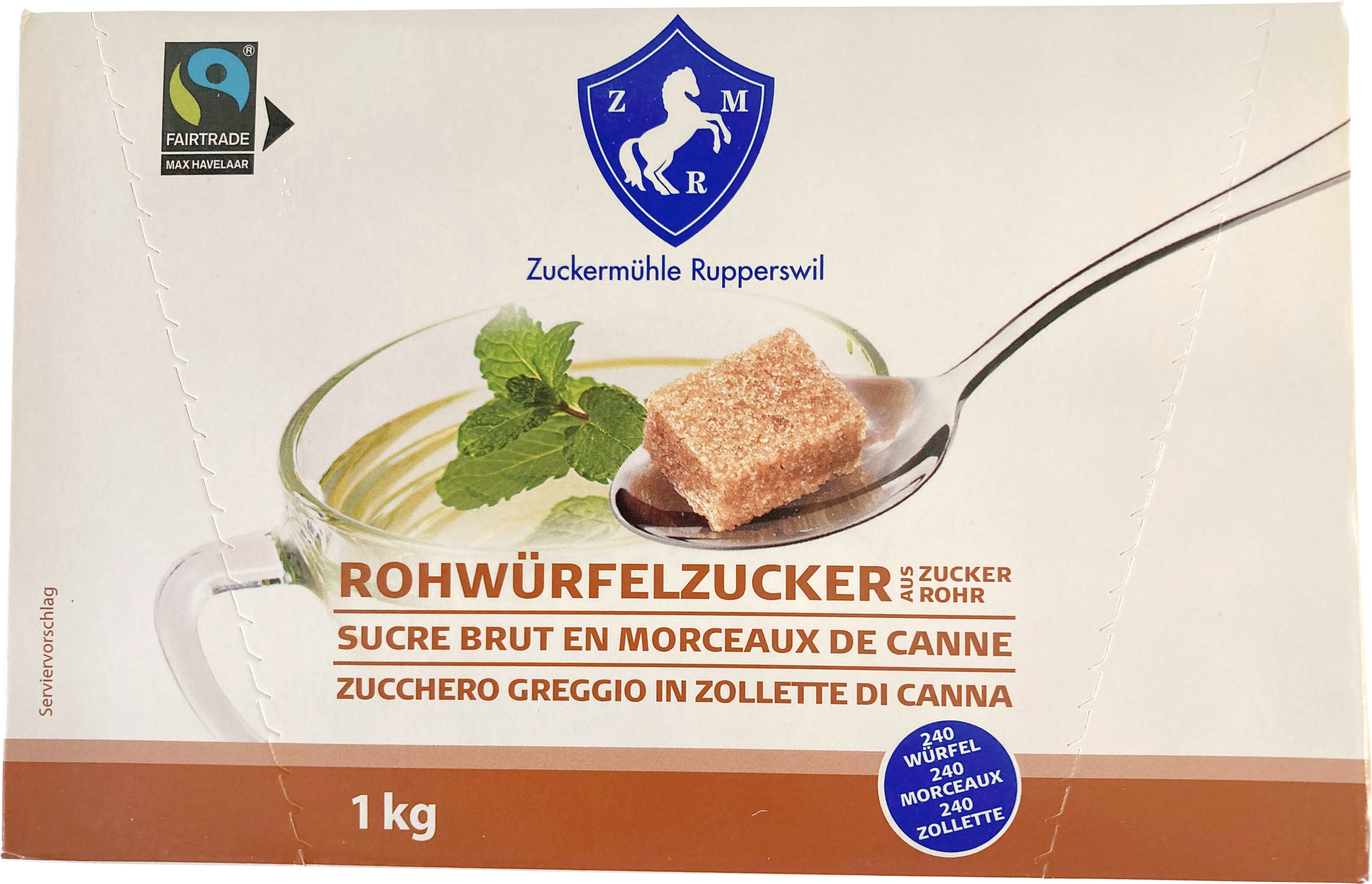 FLO raw cane sugar cubes 10 x 1kg