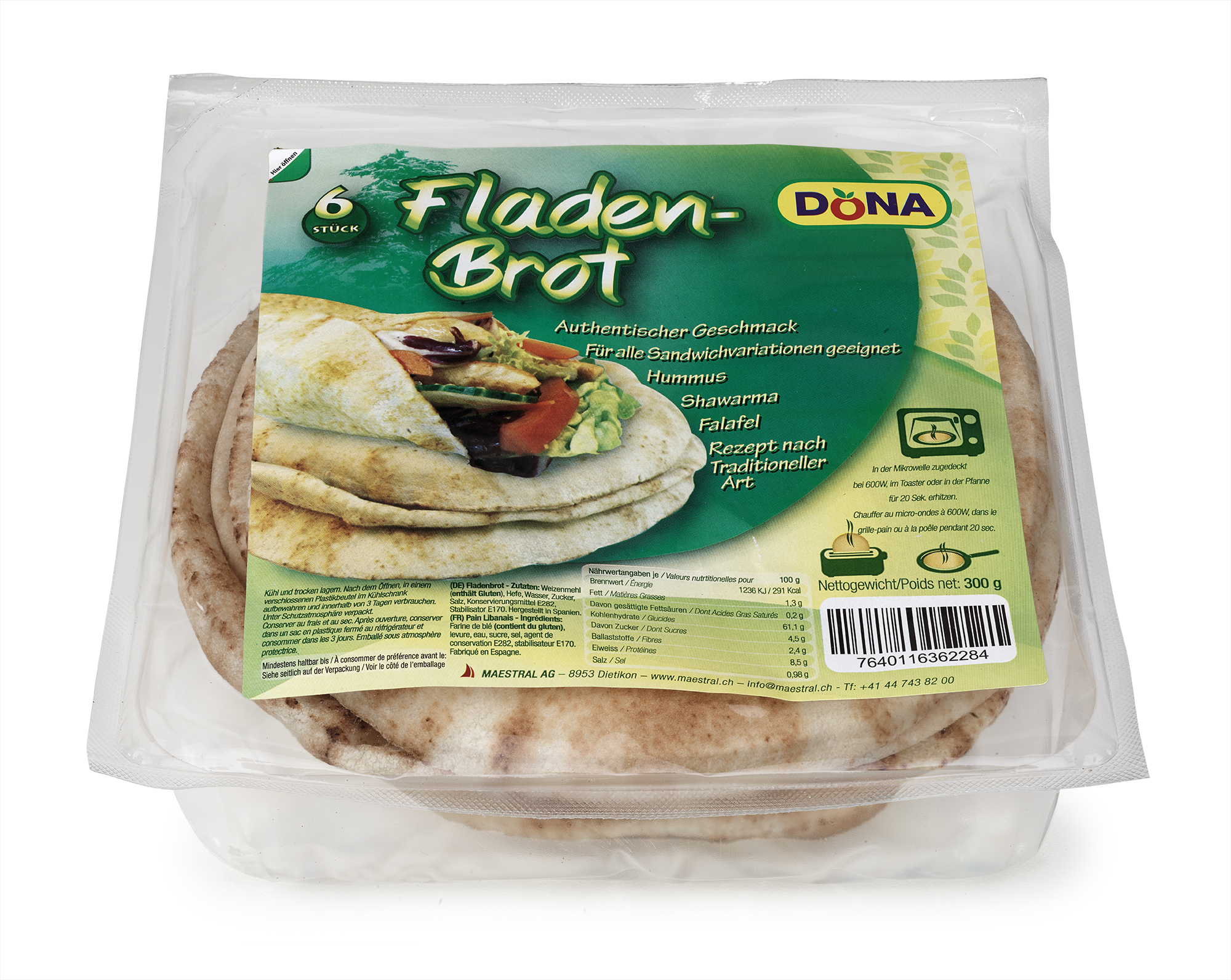 Fladenbrot 6 Stück / 300g Fladenbrot ist die früheste Entwicklungsstufe des Brotes und direkt hervorgegangen aus dem ältesten Getreiderezept, dem Brei, der seit Beginn des Ackerbaus bis heute weltweit zu den wichtigsten Gerichten zählt.