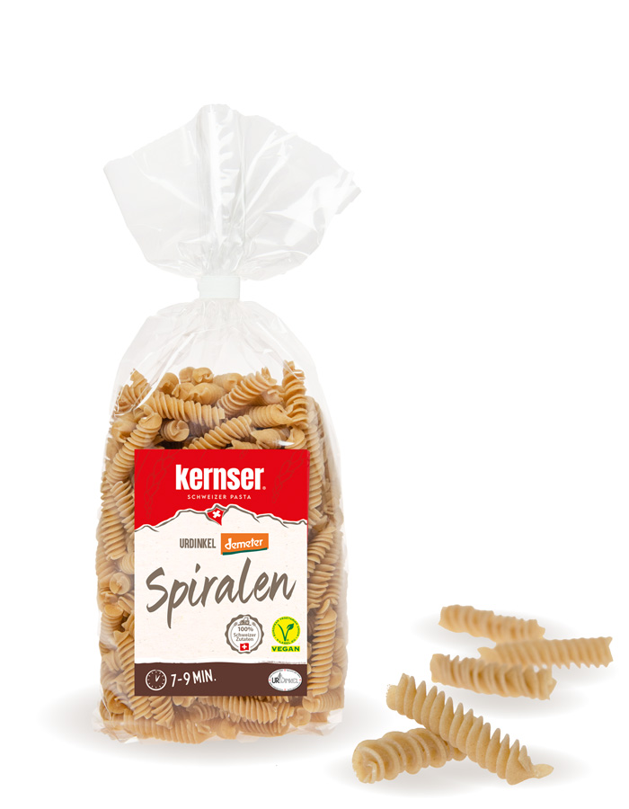 Demeter UrDinkel-Spiralen vegan Kernser Pasta