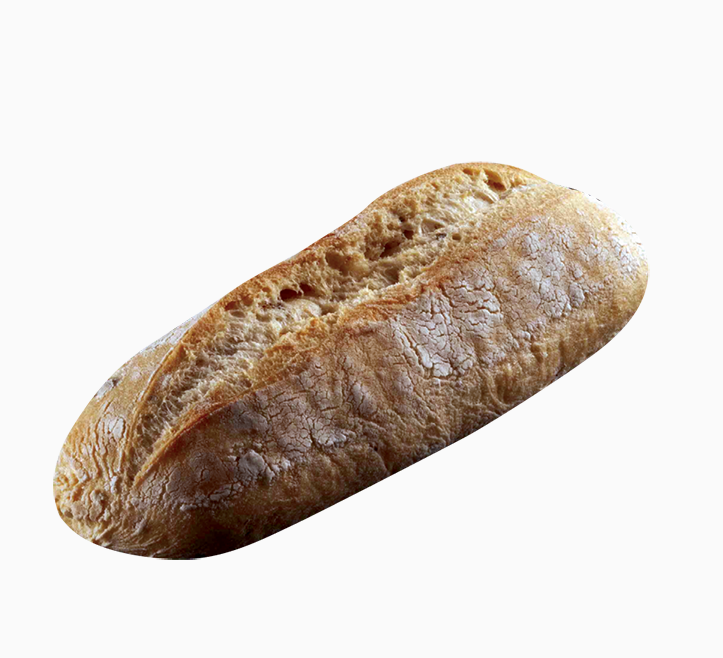 Ciabattina Rustica La ciabattina premium, avec 4% d'huile d'olive vierge extra!
- Quantité importante d'huile d'olive vierge extral: 4%.  
- Ciabattina très aromatique. 
- Mie moelleuse, de couleur jaune 36 ciabattina, avec 4% d'huile d'olive vierge extra, 100g, précuits surgelés. Cuisson sur sole1 coup de lame.