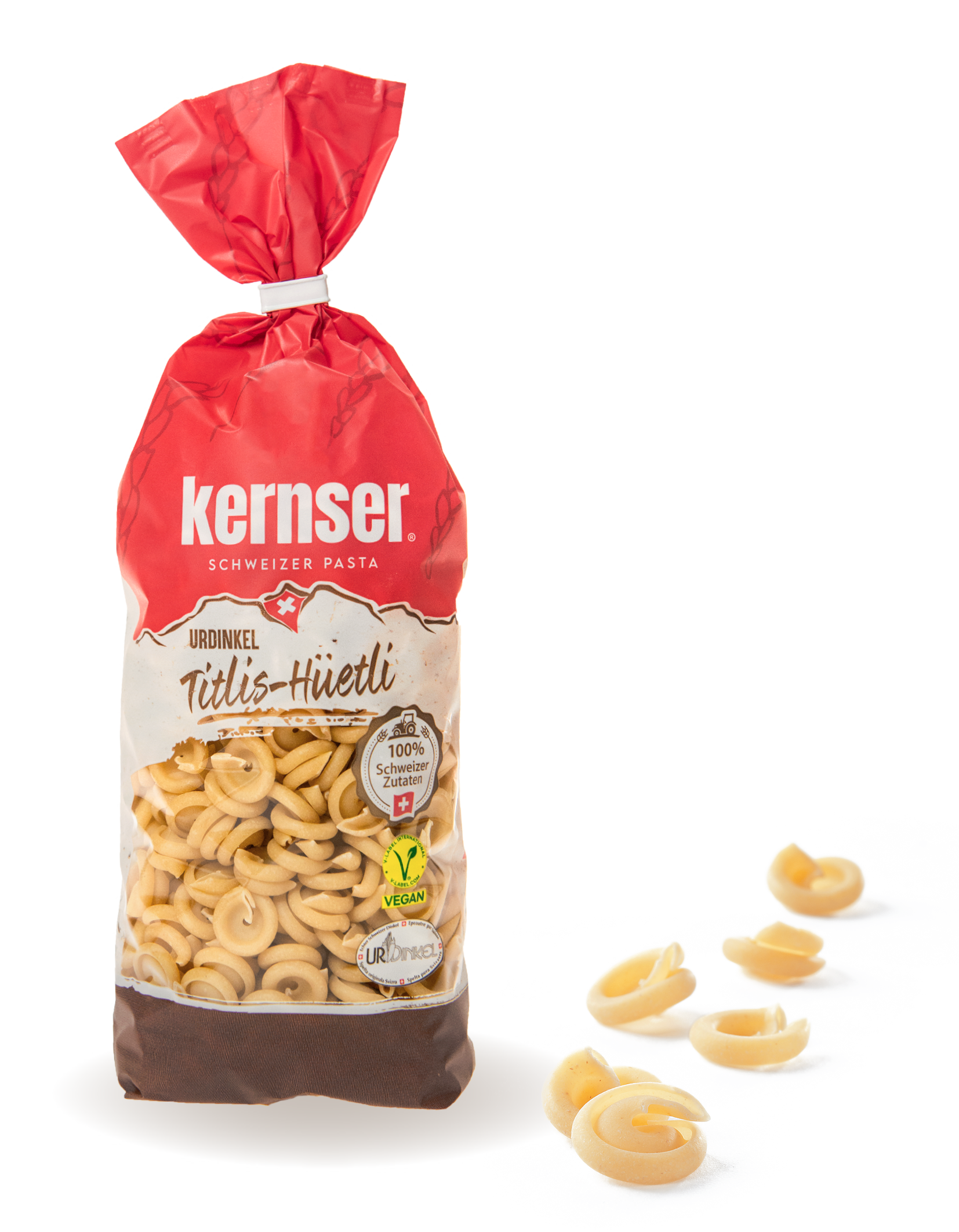 Kernser UrDinkel-Titlishüetli vegan Kernser Pasta
