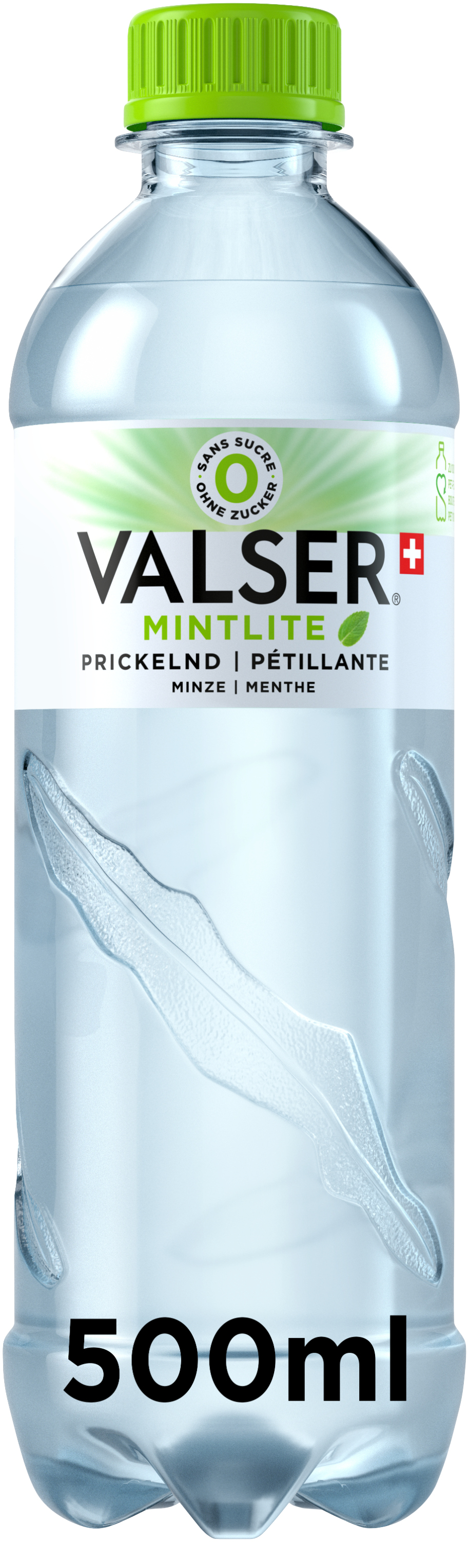 Valser Sparkling Mint 0.5L PET Based on the over 25-years’ success of VALSER Sparkling Lemon, we decided to offer an additional flavour in 2017: VALSER Sparkling Mint. It contains natural mint aromas and doesn’t contain any calories, sugar or sweeteners. Made by mountains: our high quality mineral water Valser, streams up to 25 years, depending on the spring, through 220 million year old rock and is bottled by us in Vals in its purest form – crystal-clear, purified and highly mineralized. The product portfolio includes ""VALS