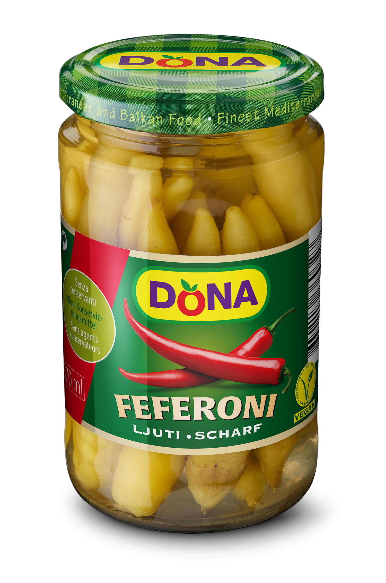 Pfefferoni scharf 370ml null