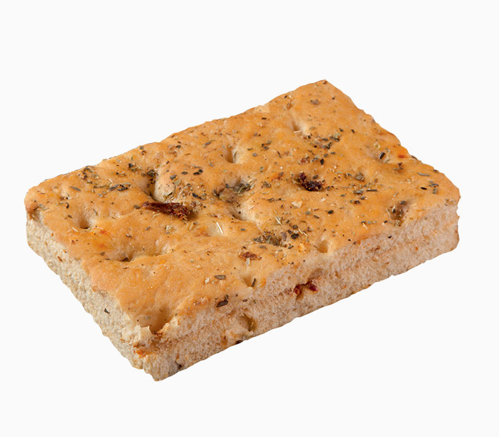 Tomaten-Focaccia vorgeschnitten Tous les ingrédients du sud réunis dans une recette gourmande: l'huile d´olive extra vierge, les tomates séchées et l'origan! Découvrez une focaccia au goût unique, pour des sandwichs originaux. Très moelleuse, savourez-la et partez-la pour un voyage culinaire à l'italienne!
Un format individuel de 90g, et pré-tranché, pour une meilleure praticité.
48 focaccias aux tomates et à l'origan, 90g, pré tranchées, pré cuites, surgelées, à marque Panitaly.