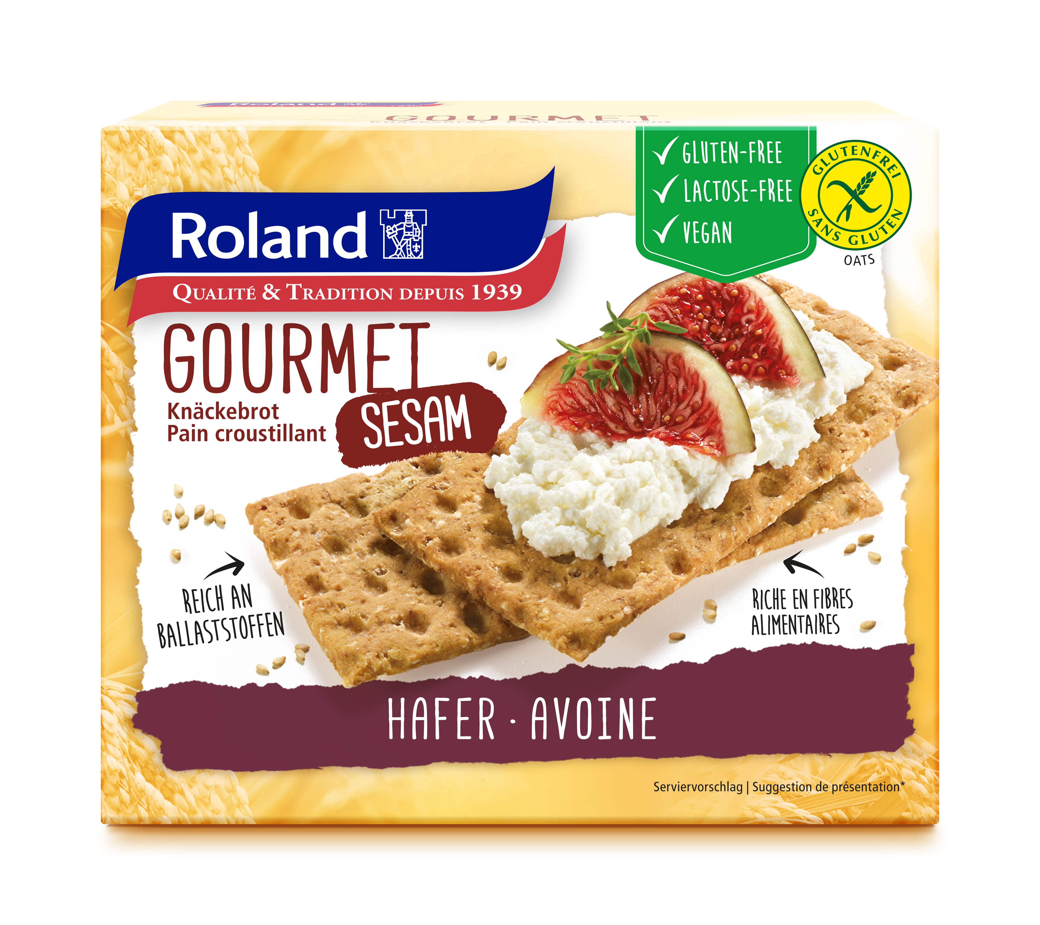 Crispbread Gourmet Sesame 230g Roland - Qualité & Tradition depuis 1939