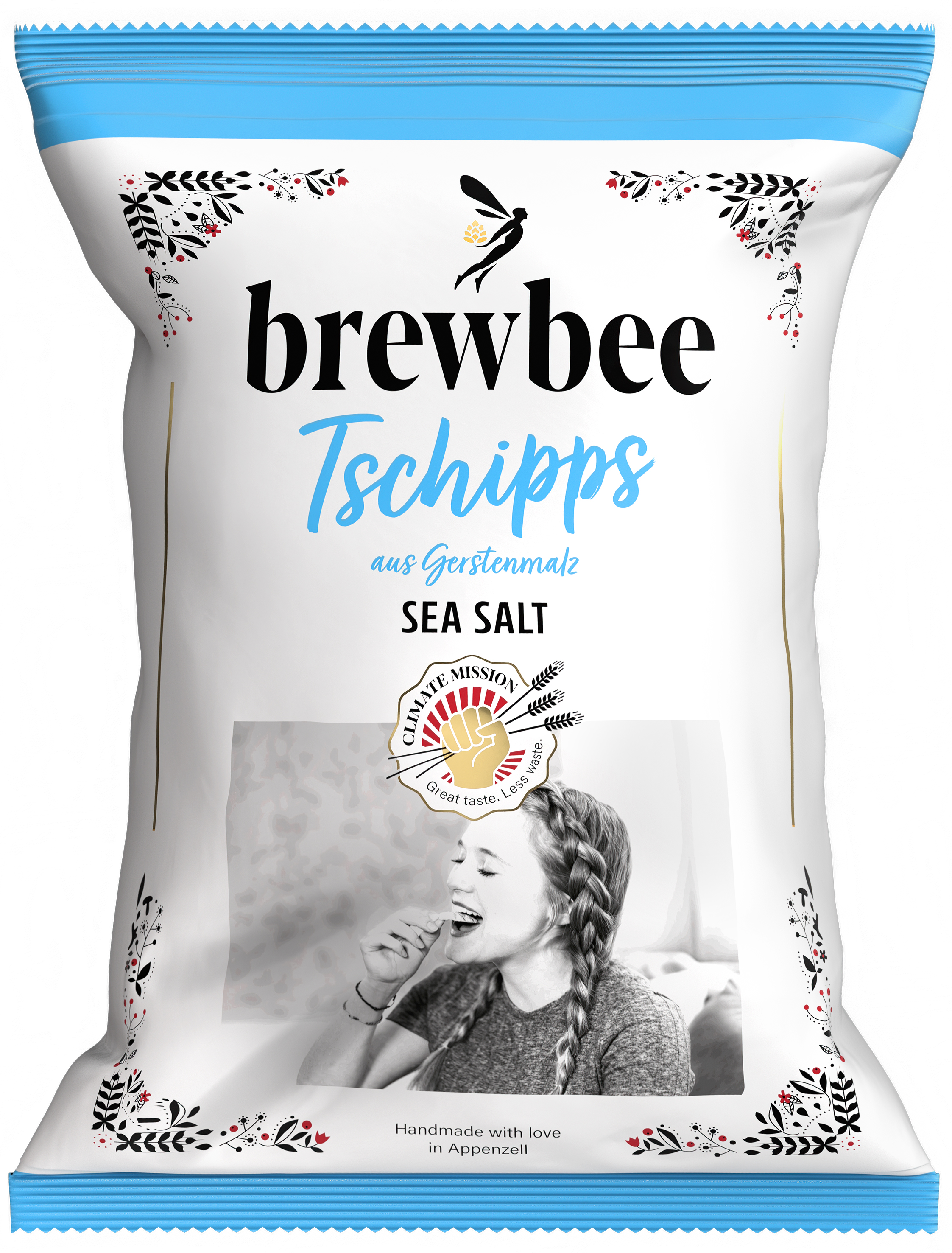 Tschipps Sea Salt 150g Croustillant et riche en fibres alimentaires naturelles. Drêche fraîche provenant de la salle de brassage - levure riche en vitamines de la cave de fermentation. La base durable pour une collation fine et croustillante.