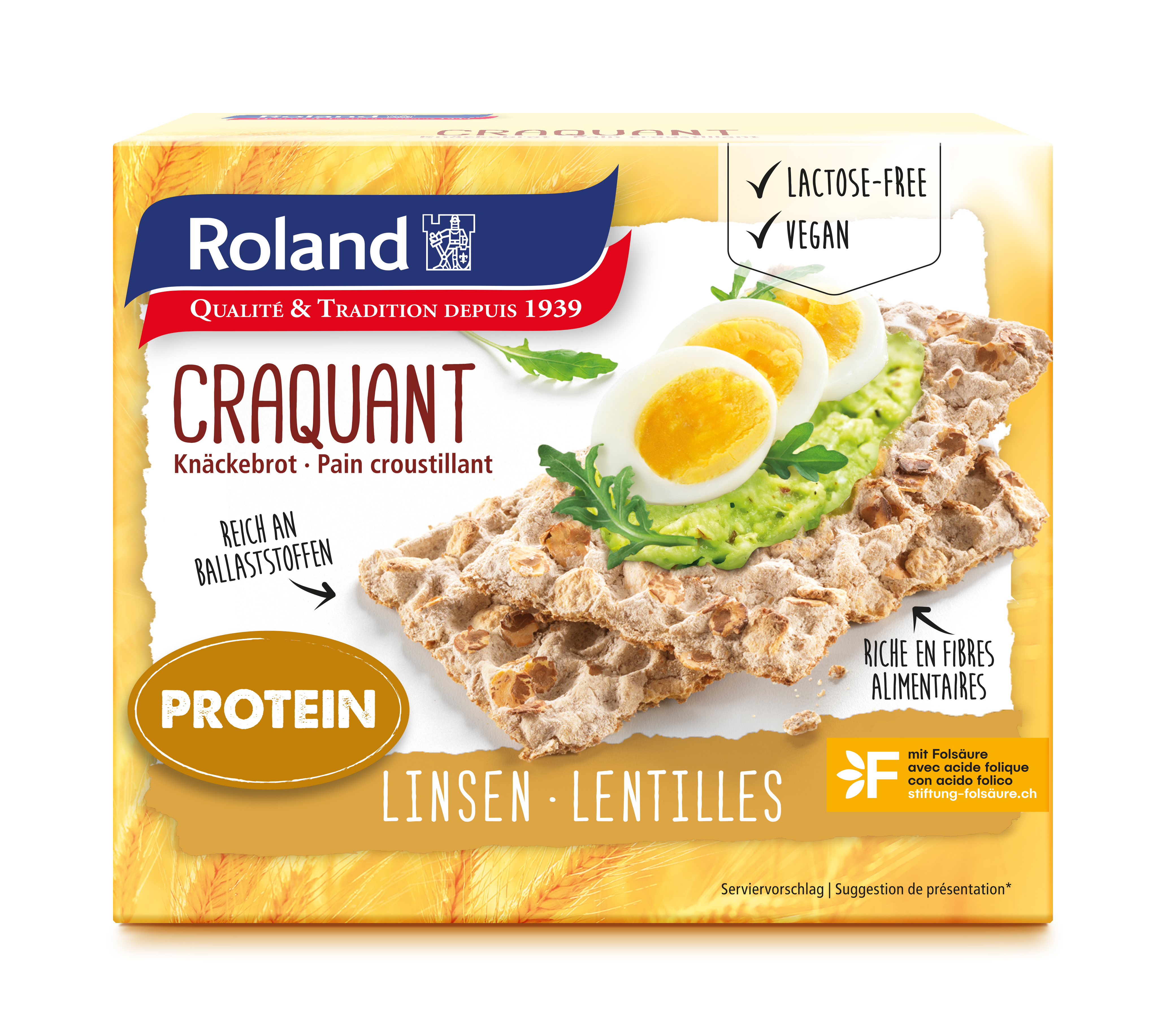 Roland Knäckebrot Craquant 180g Roland - Qualité & Tradition depuis 1939