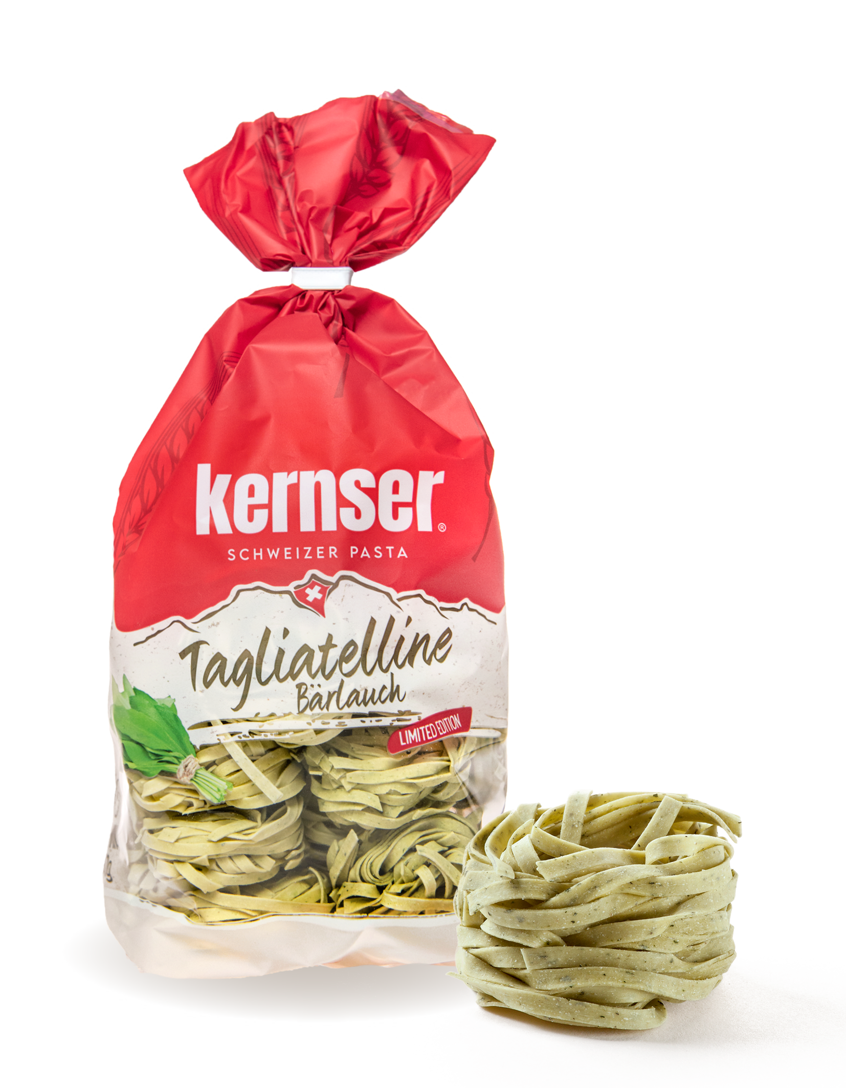 Tagliatelline Bärlauch 4mm Vegan Kernser Pasta