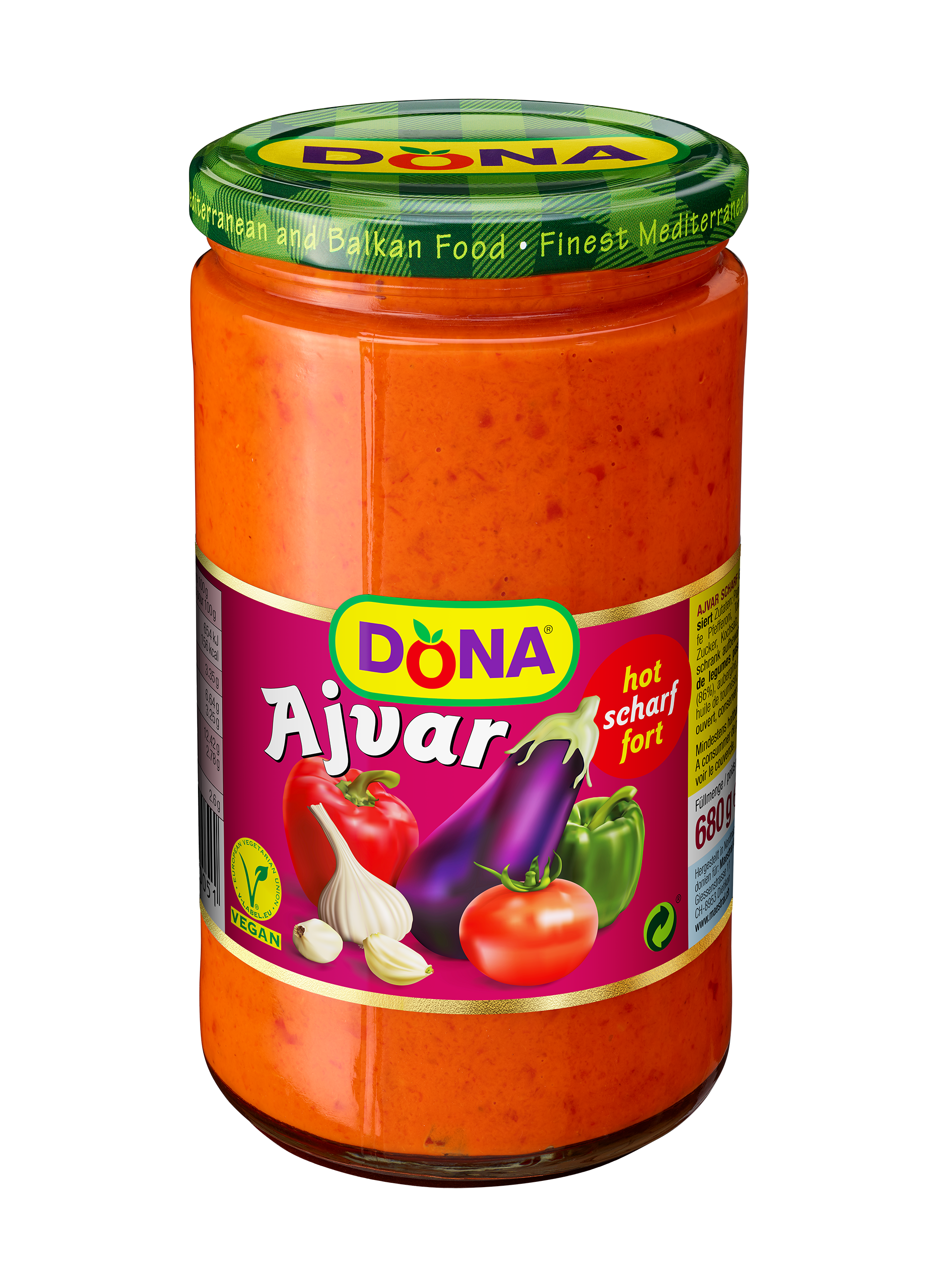 Dona Ajvar scharf 680g null