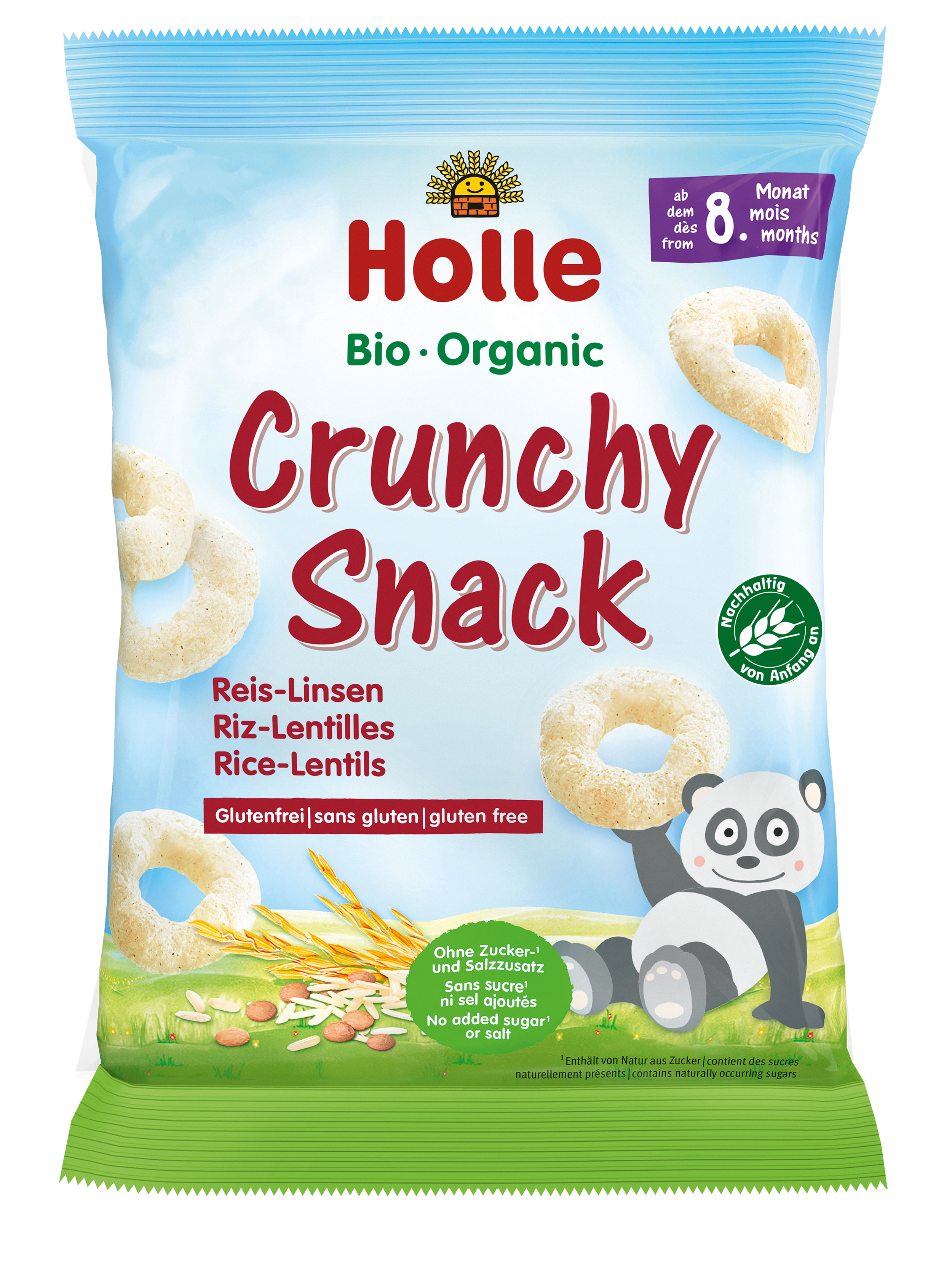 Holle Organic-Crunchy Snack Rice-Le Whether rusks, biscuits, fruit bars, tea or weaning oil - carefully selected ingredients and nutritionally balanced recipes give your baby variety and make feeding time fun.