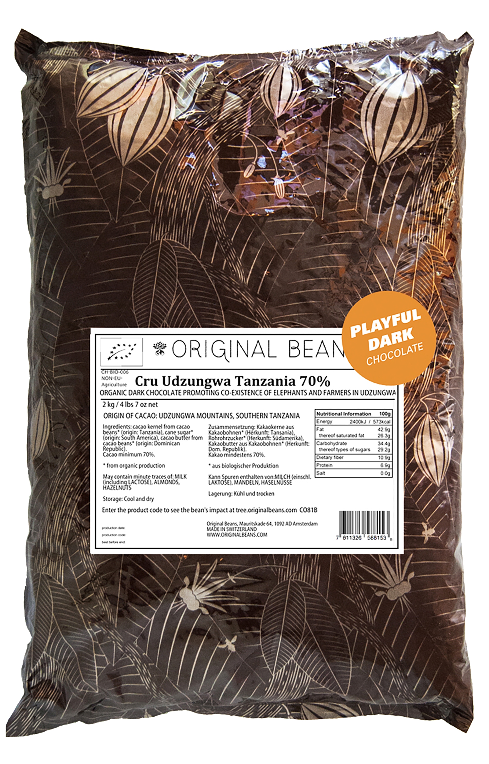 Cru Udzungwa 70% Tansania 2kg null