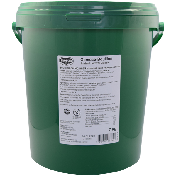 Veg. Bouillon fatfree 7 kg classic null