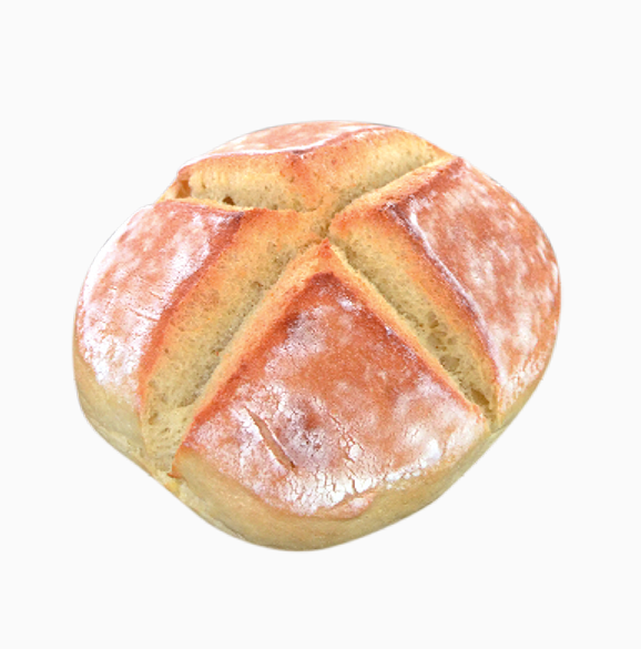 Giotto Aurea: la gamme premium de panitaly. 
- Un aspect très rustique, grâce à ses beaux crachés et à une croûte à la  couleur dorée. 
- Une mie moelleuse de couleur jaune. 
- Une recette traditionnelle du sud des Alpes Italiennes, riche en saveurs. 
26 pains Giotto, 120g, précuits, surgelés. Cuits sur sole 2 coups de lame en croix.