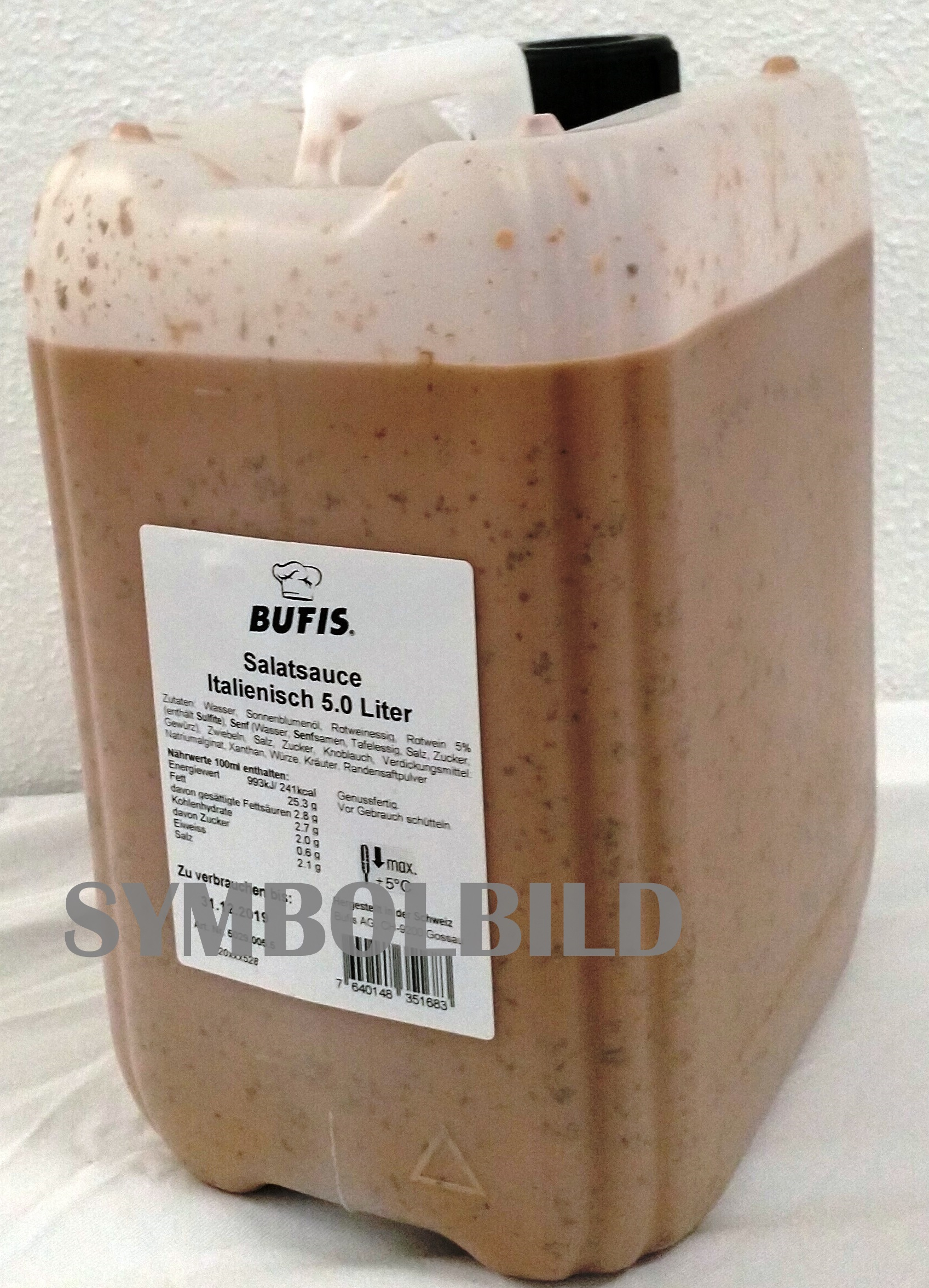 Italian Dressing allergenfrei à 5L 100% naturel, sans allergène et sans additifs