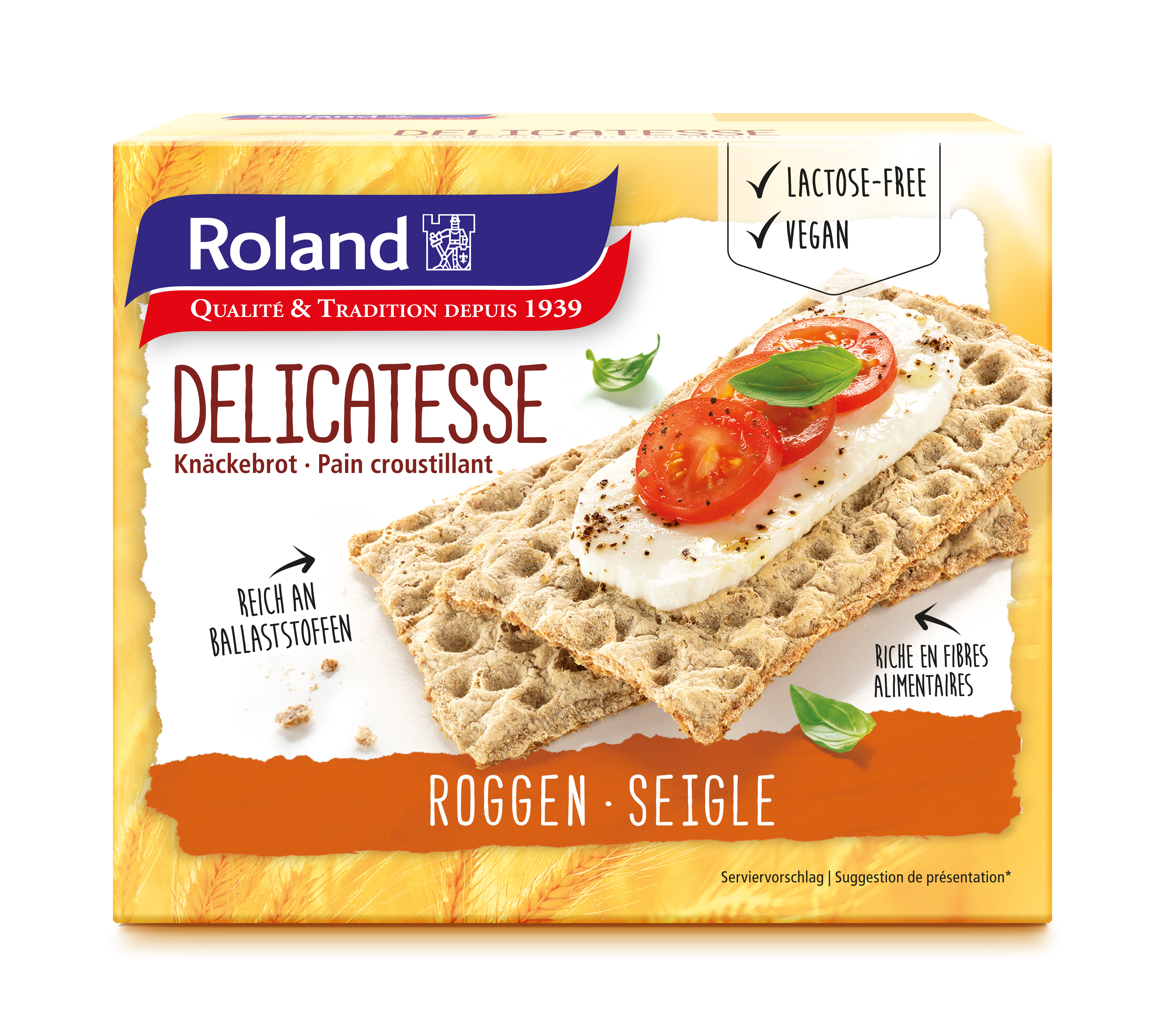 Roland Knäckebrot Délicatesse 200g Roland - Qualité & Tradition depuis 1939