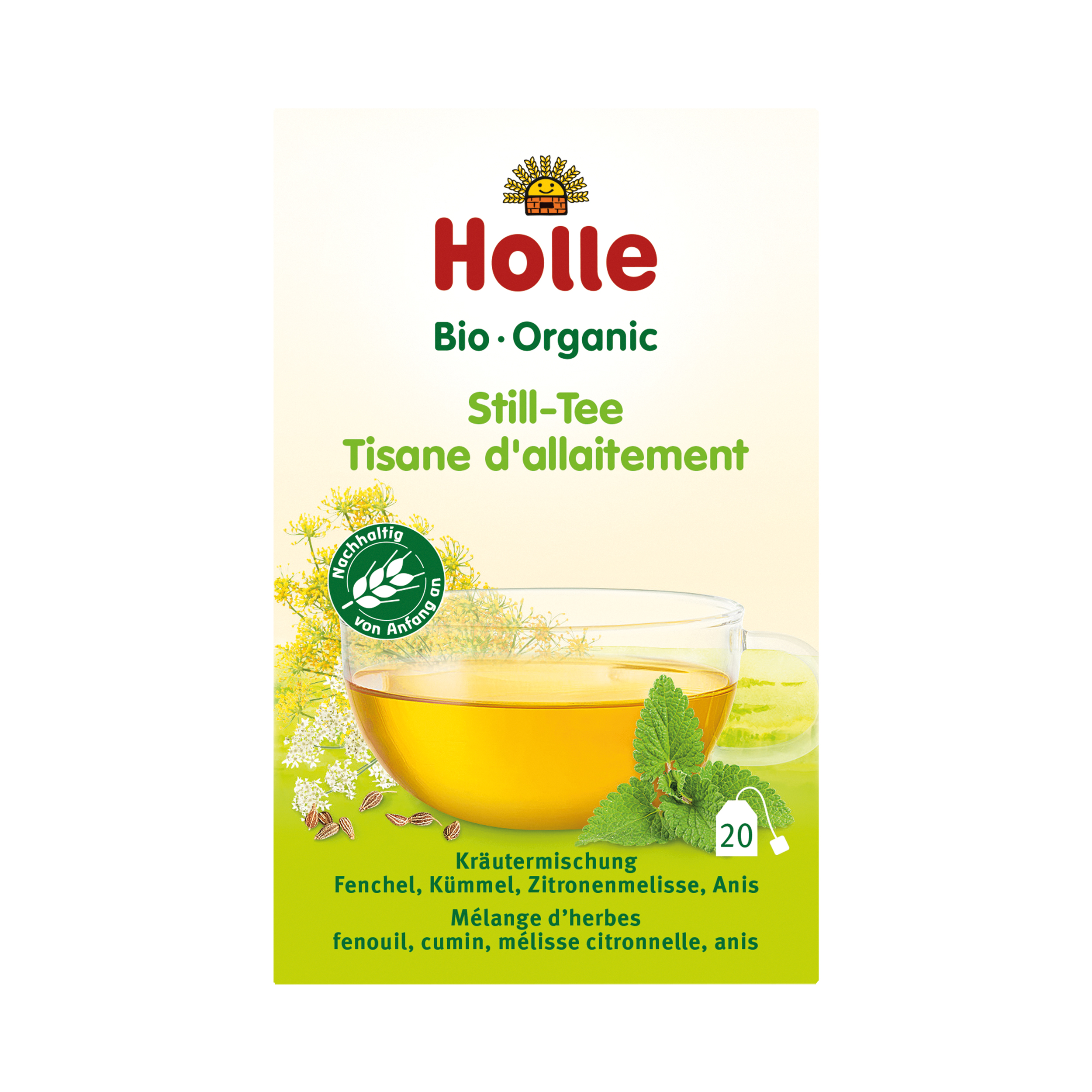 Holle Still-Tee 30G Ob Zwieback, Keks, Früchteriegel, Tee oder Beikostöl – sorgsam ausgesuchte Zutaten und ernährungsphysiologisch ausgewogene Rezepturen sorgen für Freude und Abwechslung in der Beikostphase.